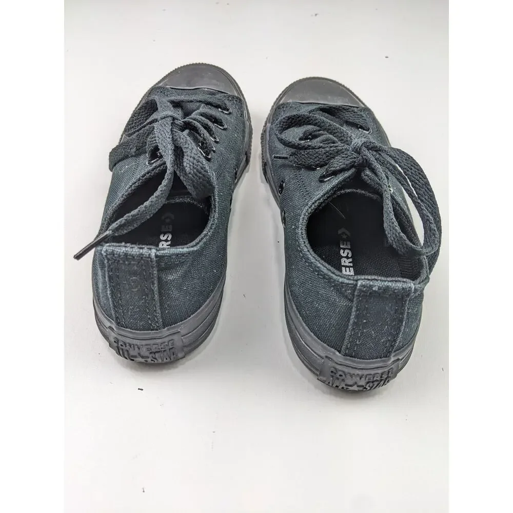 Converse Black on Black Sneakers - Youth 1